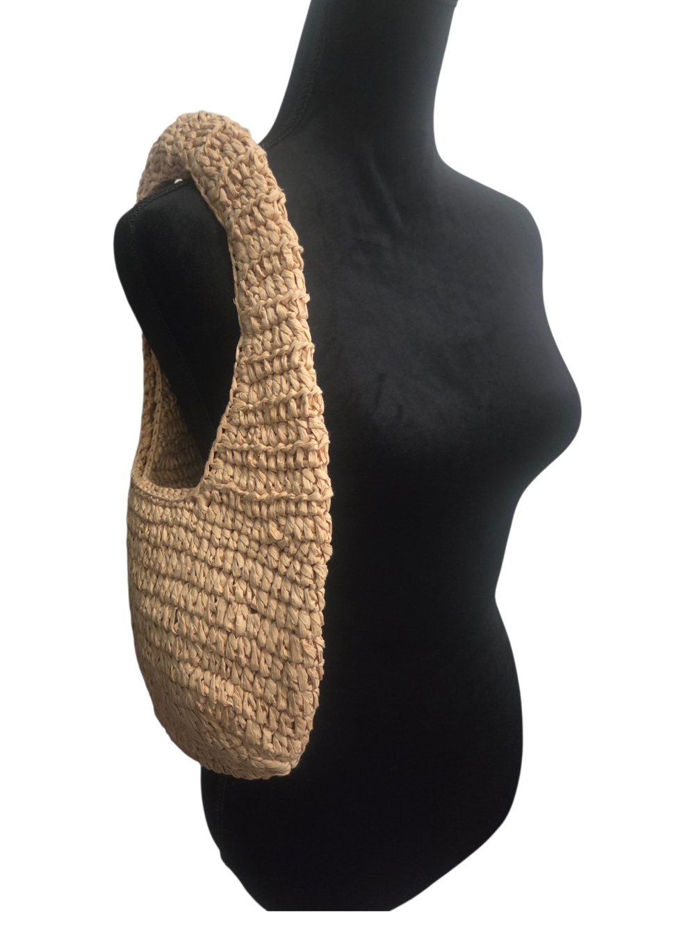 American Eagle Outfitters Natural Beige Woven Shoulder Bag